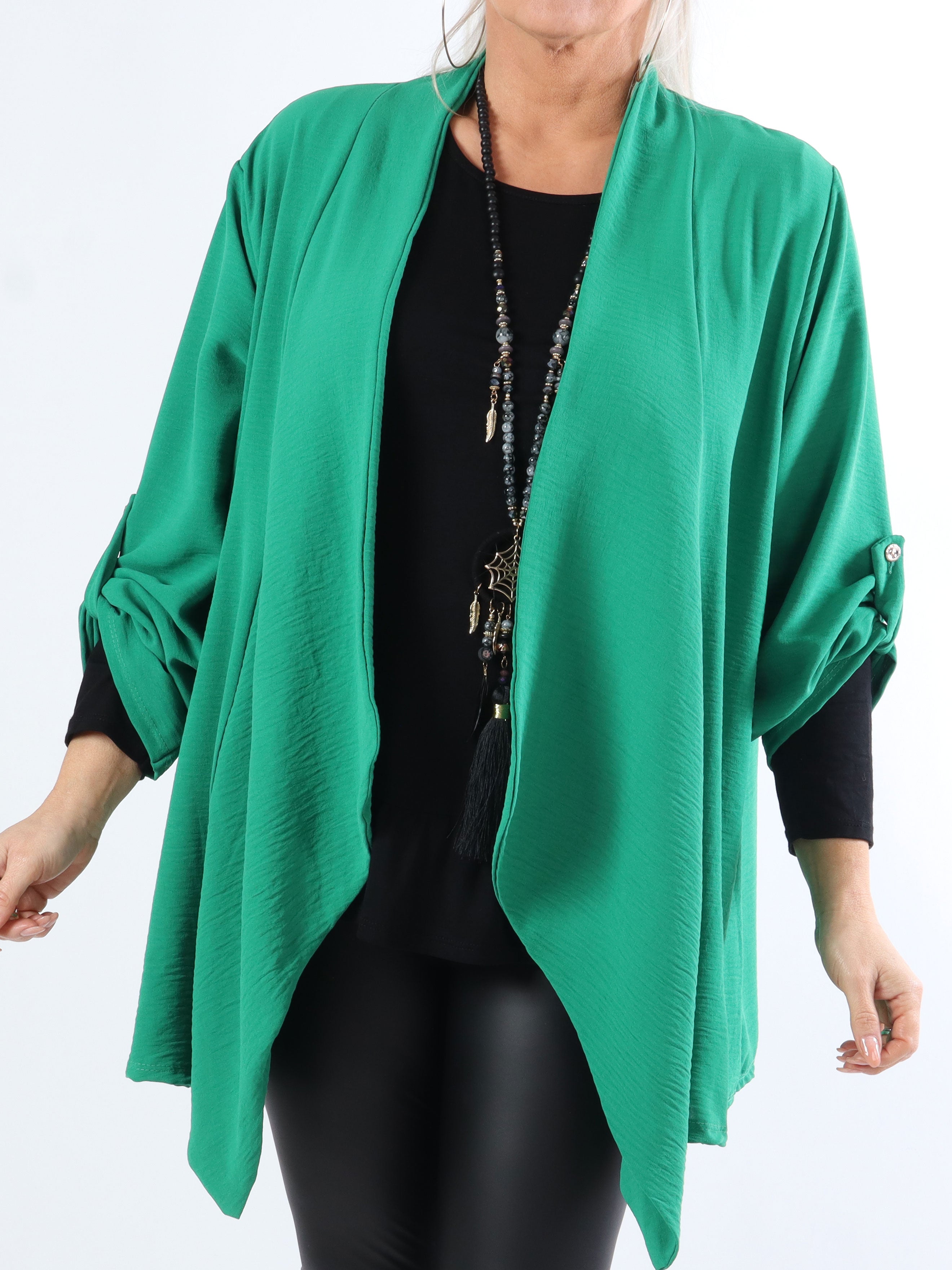 Dream - Enkel plus size kofta i lätt och fint tyg